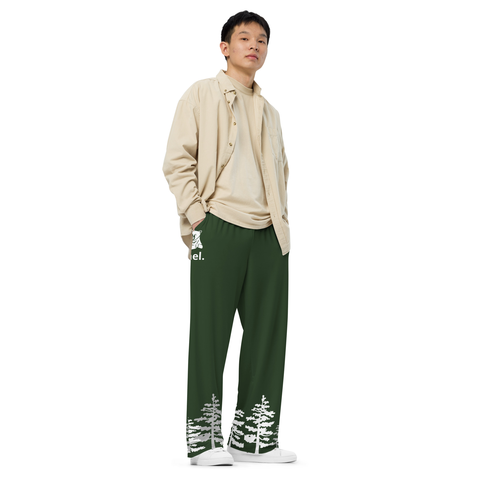 All-over print unisex wide-leg pants - Image 5